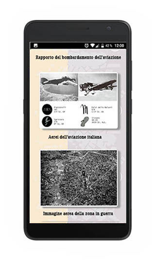 Audio guida AG-95, Informazioni su un punto  del percorso turistico 