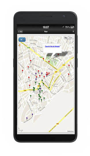 Mappa geolocalizzata  per audioguide AG95  (videoguida multimediale) 