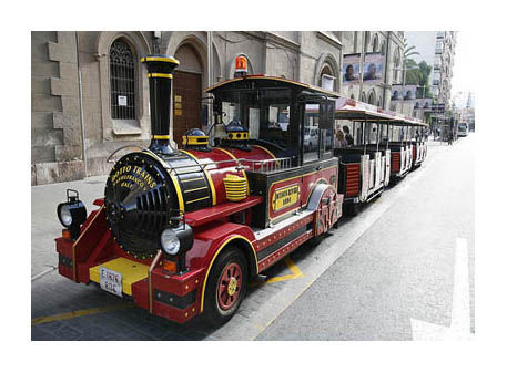 Treno turistico con audio guide gps
